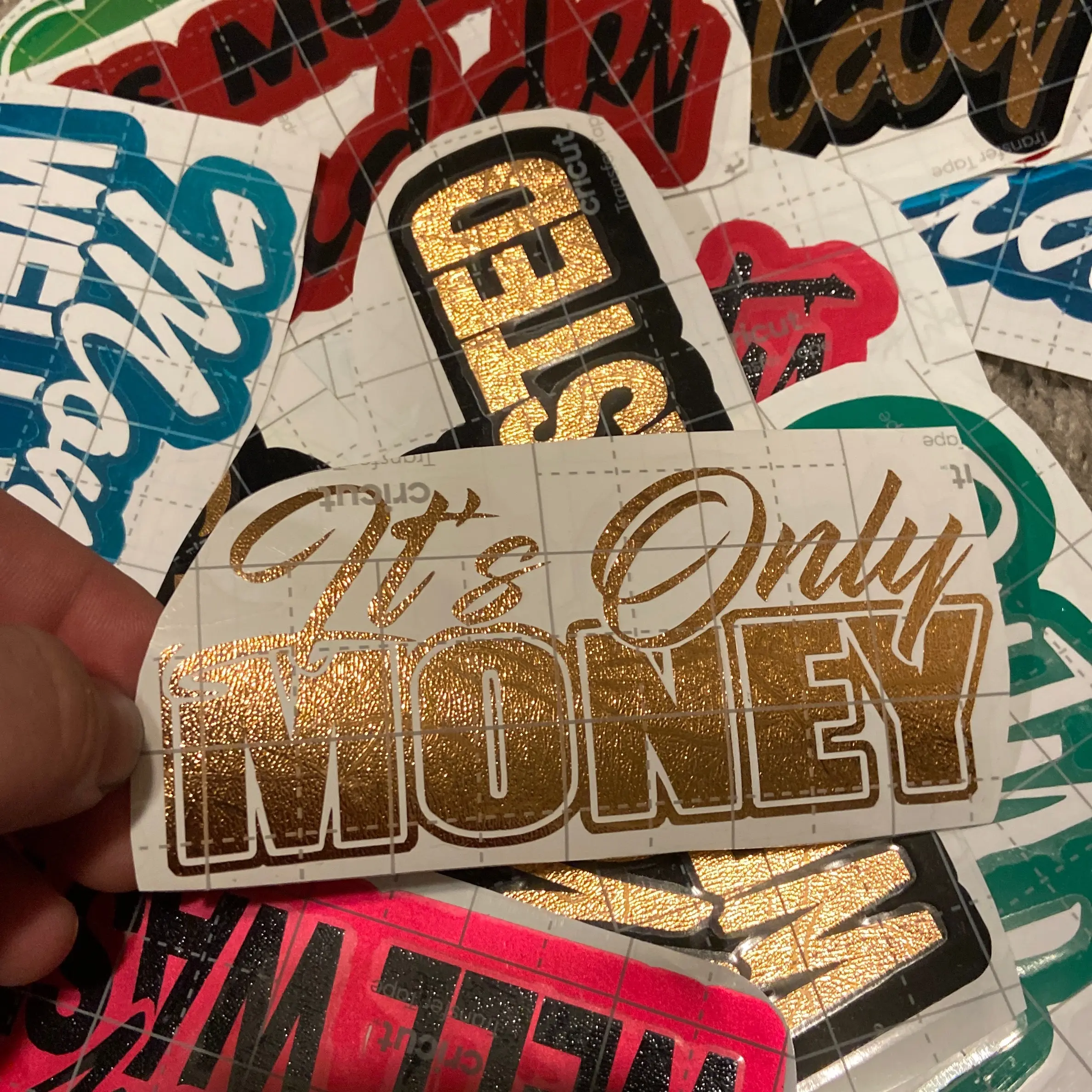 regular it’s only money decal
