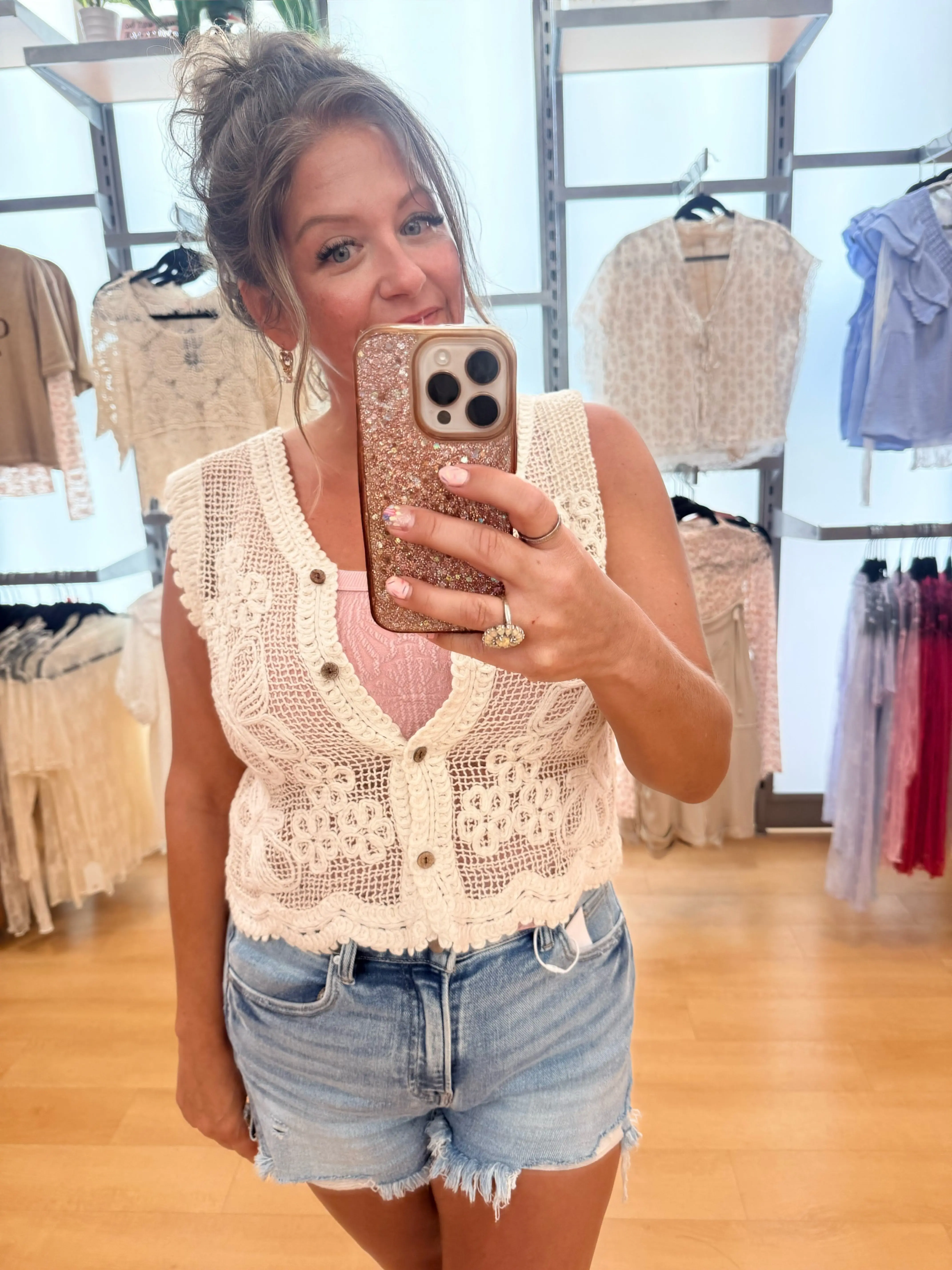 Butterfly Kisses Crochet Vest