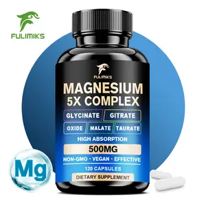 Complex Magnesium Supplement – Fast-Acting Magnesium Complex Supplement with Glycinate, Citrate & Malate for Relaxation, Sleep & Well-Being – Natural, Vegan, Non-GMO Capsules