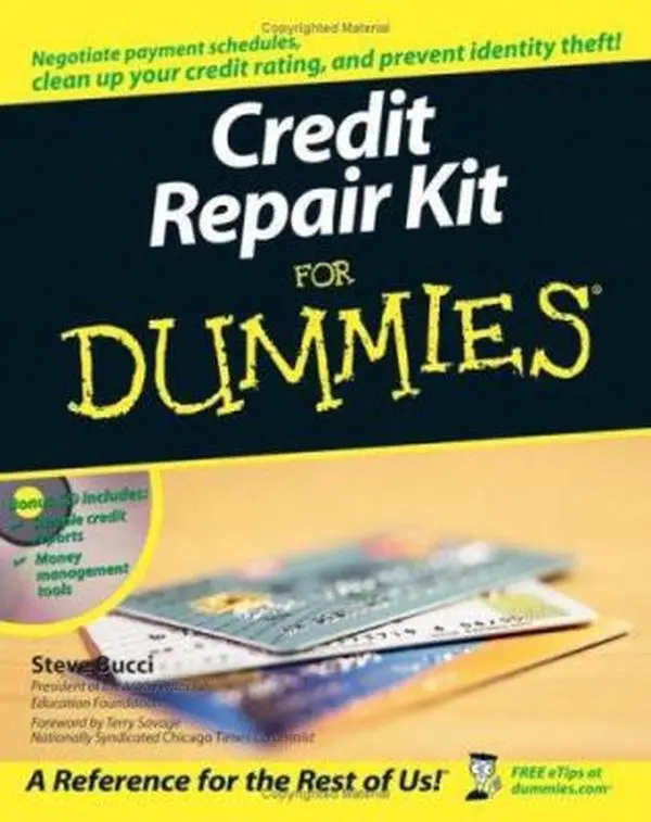 USED Book - Credit Repair Kit for Dummies by Steve Bucci (Paperback) - english