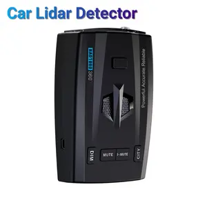 Advanced Car Laser Radar Detector 300-1000m Long Range 360 Degree Detection Multi-Mode Speed Warning with Voice Alert City Highway Silent Auto Modes Chinese English Russian Language Durable Plastic Structure