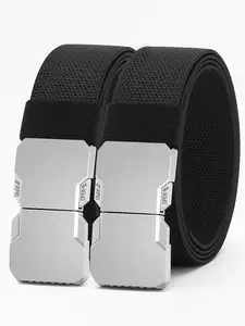 Men's Belt Casual Pants Elastic Waistband Outdoor Braided Tactical Belt Gift for Him Casual Web Belt