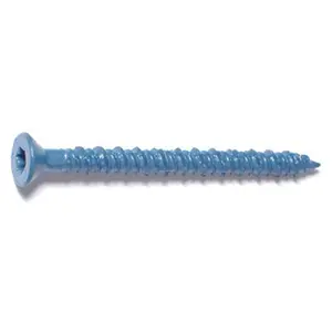 212 MAIN Torquemaster 51223 Star Flat Head Masonry Screws - 0.19x2.25 in., Star Head Type, 100 Pack, Construction Use for Sailing Water Sports, Flat Head Screws