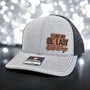I Like My Ol' Lady Hat, Funny Husband Hat, Richardson 112 Trucker Hat, Gift For Husband, Ol Lady Hat, Couples Humor Hat, Funny Couple Cap