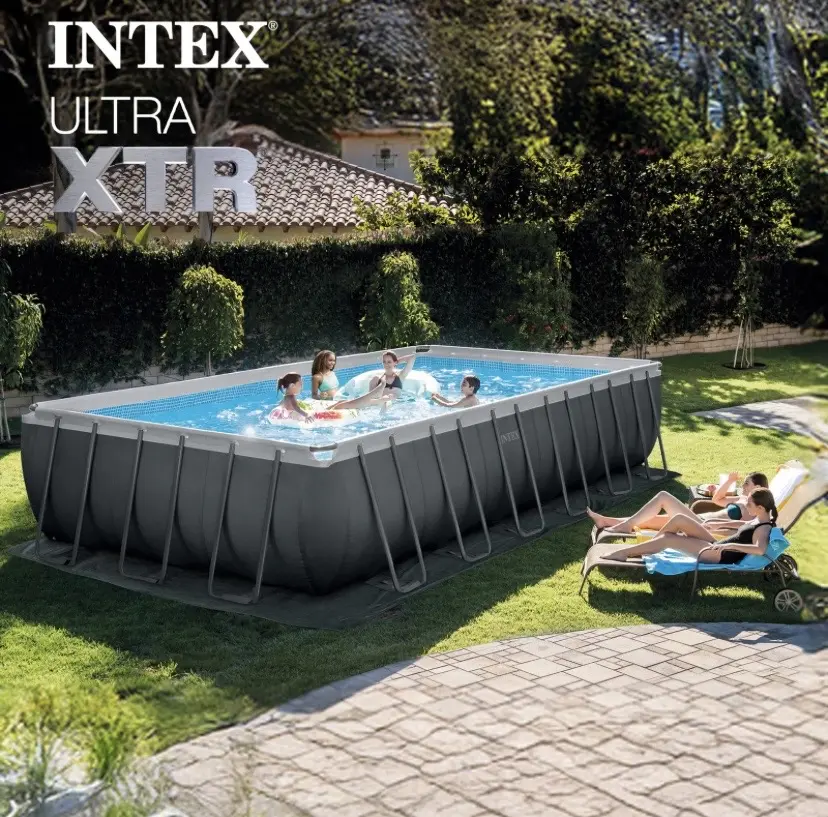 Intex 26363EH 24' x 12' x 52" Rectangular Ultra XTR Frame Swimming Pool w/ Pump