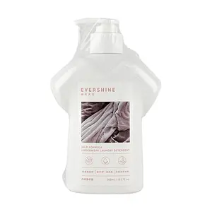 Evershine Laundry Detergent for Underwear - Antibacterial Mite Removal, Proteinase for Blood Stains, Gentle Formula for Intimates, 300ml