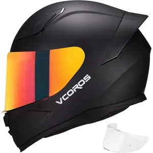 Motorcycle Full Face Helmet for Unisex-Adults DOT Approved WS-609 Motorbike Street Bike Racing Helmets