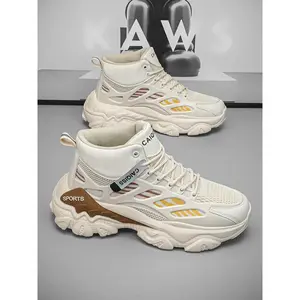 Size 36 to 45 High Top Sneakers Men Casual Shoes Basketball Shoes Trainer Shoes Athletic Shoes Student Sports Trendy Footwear, Comfortable & Stylish Design, Perfect for Daily Wear