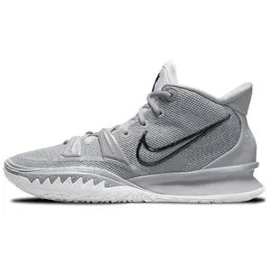Nike Kyrie 7 Men's Mid-Top Basketball Shoes – Comfortable Silver Gray Verifiable, with credentials and supporting global authentication