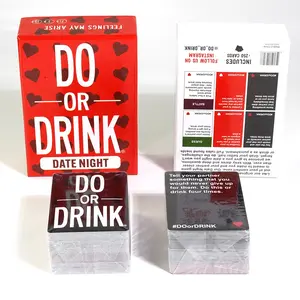 Do or Drink Date Night Card Game Romantic Couples Party Game Fun Conversation Challenge Cards for Relationship Bonding Flirty Questions Dares and Laughs Home Evening Game Anniversary Gift Travel Game Night Entertainment