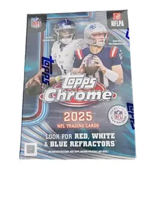 2025 Topps Chrome Football Box (7 PACKS)