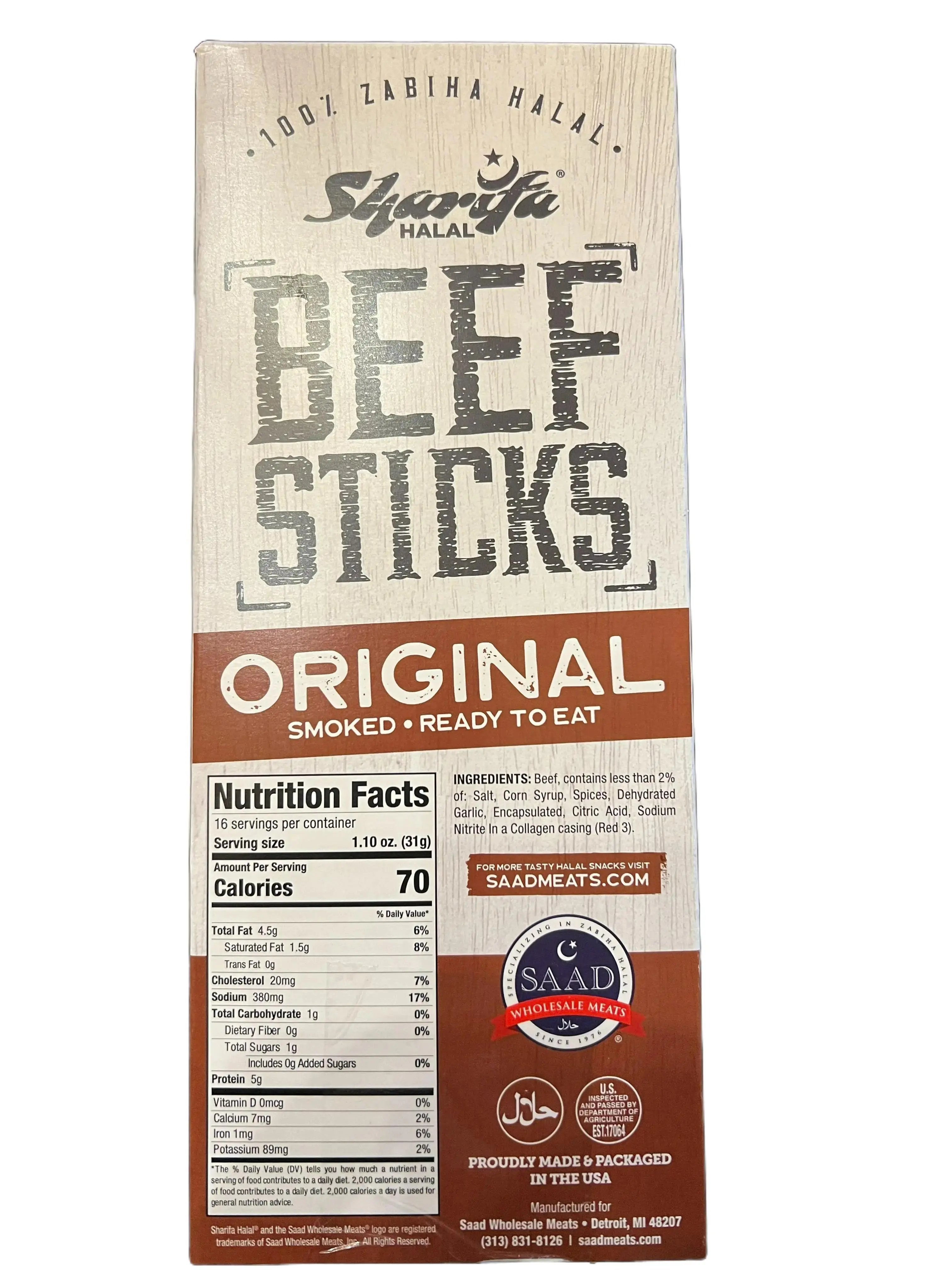 HALAL Original Beef Sticks-Single Stick HALAL Original Beef Sticks-Single Stick