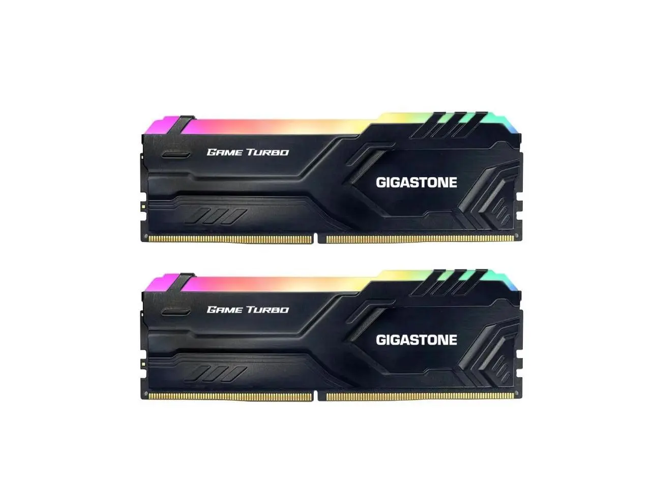 Gigastone GST Game Pro RGB 32GB (2 x 16GB) 288-Pin PC RAM DDR4 3200 (PC4 25600) Memory (Desktop Memory) Model DDR4-3200-16U-2-GST-RGB-GameTurbo-Black