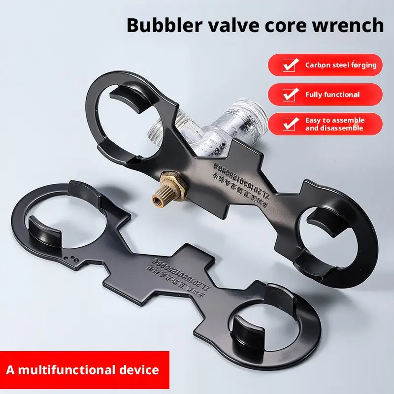 Multifunctional Faucet Valve Core Hex Combination Wrench Thickened Plumbing Tool for Tap Cartridge & Aerator Repair Hex Wrenches