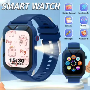 Kids Smart Game Watch Wristwatch with Camera, Album, 18 Games, Calculator, Calendar, LED Light, Perfect Holiday Gift for Children