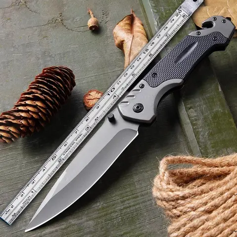 Stainless steel multifunctional folding knife portable fruit knife high hardness sharp outdoor camping pocket durable men's gift Outdoorfun Survival Tools