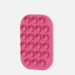 Case Mate Suction Phone Mount with Permanent Adhesive Backing Pink Color for Secure Grip (Watermelon Pink) Cellphone