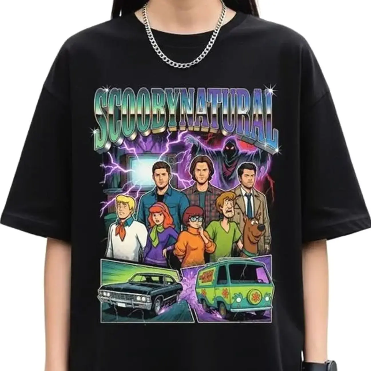 Scoobynatural Supernatural T-Shirt - Winchester Brothers Fan Gift, Castiel & Crowley Merch, Cotton Fit