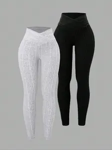 Women's Fall Winter Super High Waisted Fleece Lined Pants, Casual Long Leggings, Warm and Comfortable, Perfect for Daily Wear
