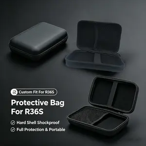 Custom Hard Shell Case for R36s Retro Handheld Game Console, Shockproof, Waterproof, Dustproof, Portable Storage Bag, Full Protection