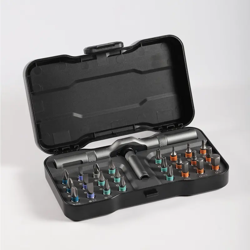24 In 1 DlY Screwdriver Set, 1 Set Switchable Multiple Screwdriver Shapes, Compact and Portable Ratchet Screwdriver Set Home Repair Tool Kit