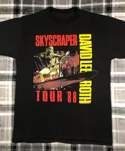 Vintage David Lee Roth Concert T-Shirt All Colors, Gift for Women Men, Made In USA, US Size S-6XL, 100% cotton, Classic Fit, Unisex T-Shirt