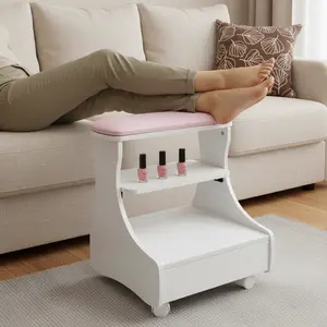 Foot Bath Stool on 4 Wheels 44lbs Capacity for Salon Manicure Massage Pedicure home essentials