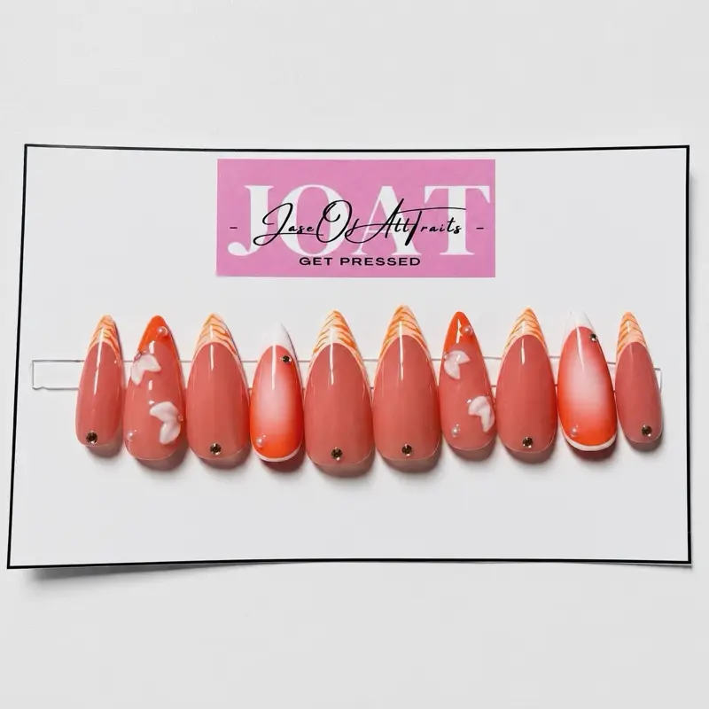 Orange Pop Medium Stiletto (M Size)