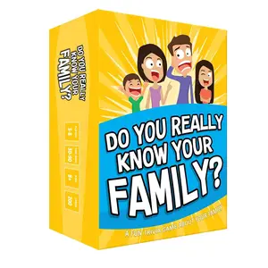 Do You Really Know Your Family? Fun Family Table Game, Tabletop Games, Party Leisure Puzzle Card Game, Interactive Board Game for Families
