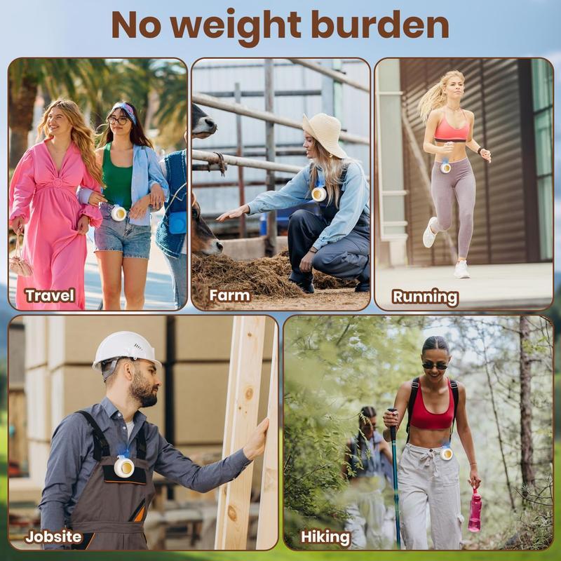 Portable Waist Fan Bladeless, Rechargeable Personal Fan, 3-Speed Turbo Cooling, Hands-Free Clip Fan for Work, Travel, Camping, Phone Cooling, Summer Must Have Portable Waist Fan Bladeless, Rechargeable Personal Fan, 3-Speed Turbo Cooling, Hands-Free Clip Fan for Work, Travel, Camping, Phone Cooling, Summer Must Have