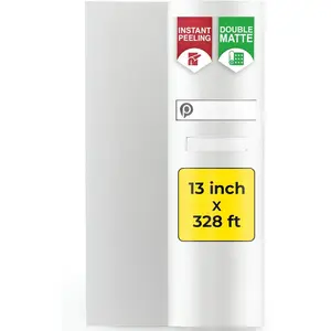 DTF Transfer Film Roll -  A3+ 13 inch x 328 ft - Double Matte Anti-Static PET Film -  Hot & Cold Peel Heat Transfer Paper for  Colors & Durable Prints   Fabrics