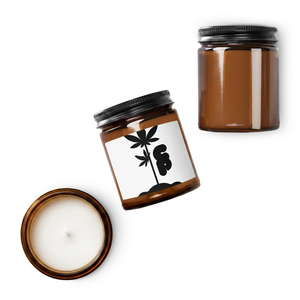Amber jar soy candle