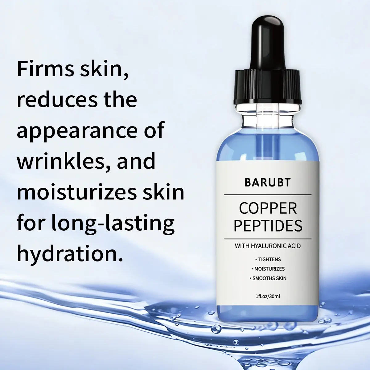 2 ghk cu serum BARUBT] 2 bottles GHK-Cu Copper Peptide Serum with Hyaluronic Acid I  Anti-Aging Facial Serum,