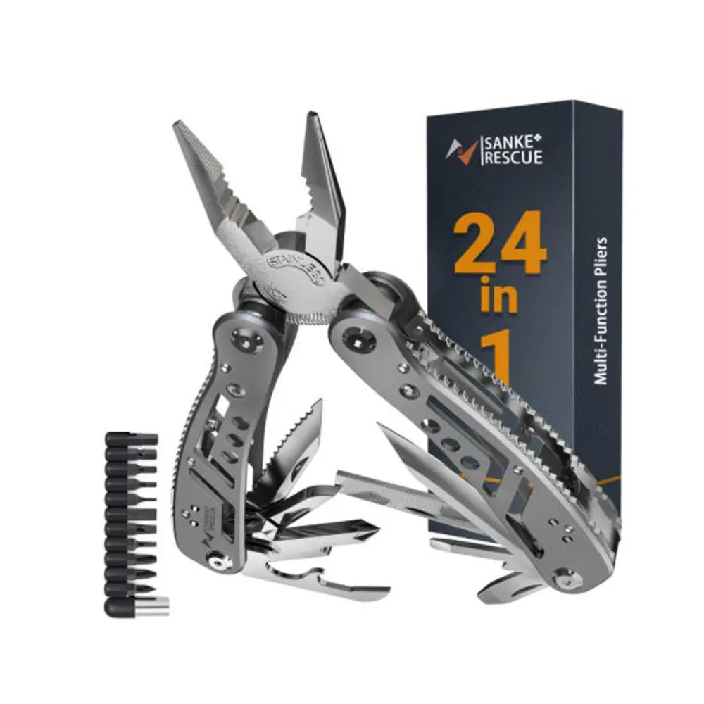 Multifunctional Foldable Pliers Set, Portable Home Outdoor Stainless Steel Tool, Repair Tail Lock Pliers, Safety Wire Pliers, Durable and Versatile, Multipurpose Plier Set, Portable Folding Tool