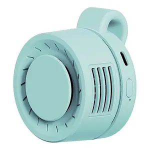 Living Glow 2pk Rechargeable Mini Clip Fans w/Charging Block