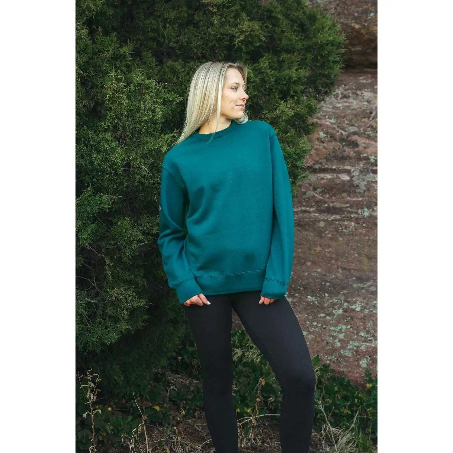 Solace Fleece Sweater - Alpine Jade