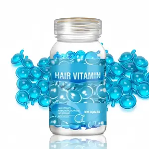 3/2/1PCS Hair Moisturizing Capsules Essence Formula, Contains Vitamin A C E Vitamin B5, Argan Macadamia Oil, Jojoba Oil Repairs Damaged Hair (30 Capsules)