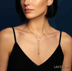 LG010 Golden Flow Chain Necklace