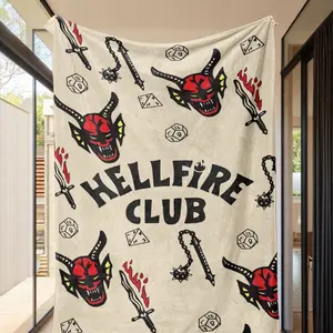1pc Stranger Things Flannel Blanket, Ultra Soft Warm Sofa Bed Throw, Home Decor Bedding Accessory, Perfect Gift for Family Friends