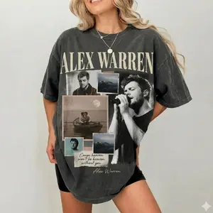 Alex Warren Tour 2026 Shirt, Vintage 90s Concert Tee, Unisex Oversized Graphic T-Shirt, Gift for Fans Him Her P6H