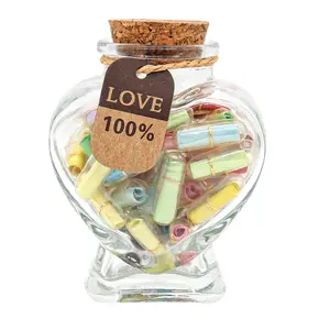 Message Paper Letter Capsule, 50pcs/bottle Message Capsule for Anniversary, Birthday, Valentine's Day, Mother's Day Gift Idea Unique Birthday Gifts Party Gifts