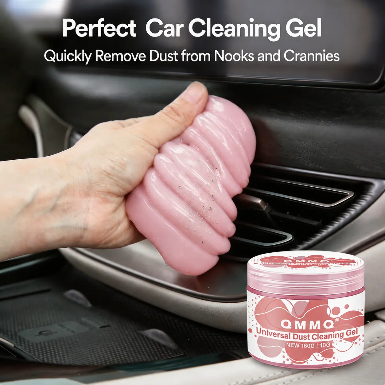 Gel Slime Car Duster Interior - 5.6 oz (160 g) Compact Biodegradable Car Cleaning Agent, Auto Detailing Tool for Air Vents, Dashboard | summerwins|restock|dealsforyoudays