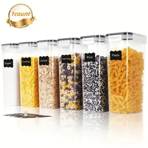 Large Food Storage Bins with Lids, Stackable Reusable Containers for Flour Sugar Grains, Kitchen Organizers and Storage Solutions