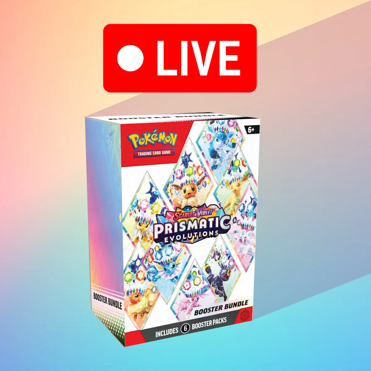 Prismatic Evolutions Booster Bundle - Pokemon TCG 6 Prismatic Evolutions Booster Packs