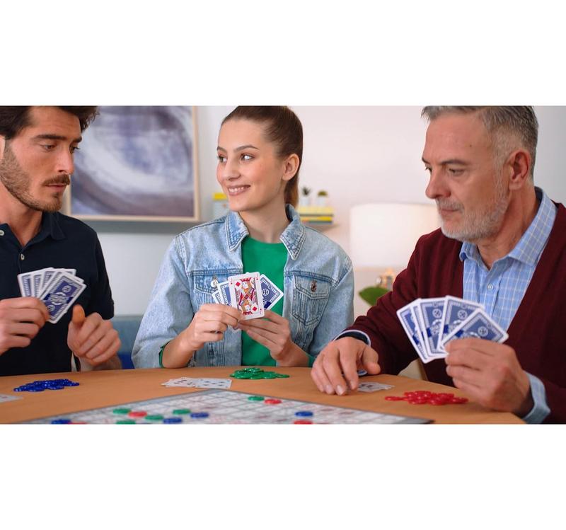 SEQUENCE- Original SEQUENCE Game with Folding Board, Cards and Chips by Jax ( Packaging may Vary ) White, 10.3" x 8.1" x 2.31"