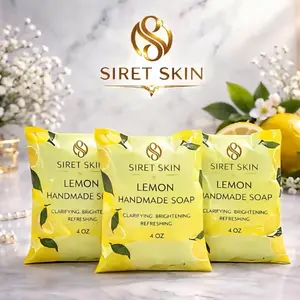 3 Handmade Lemon Soap for Dark Spots, Brightening Face & Body