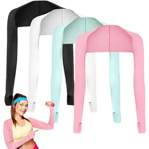 4 Pcs Cooling Arm Sleeves, Breathable UV Protection Arm Covers, Lightweight & High Elastic for All-Day Comfort. Practical stylish sun protection accessories for women, ideal for sports, daily commute, shopping and summer vacation.