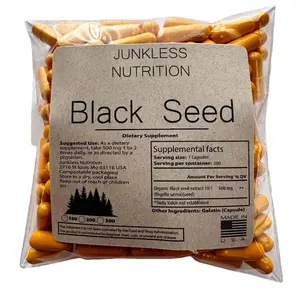 PURE Black Seed Capsules -500 COUNT- 10:1 Natural Healthcare