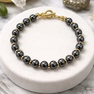 Hematite Bracelet – Grounding Energy, Balance & Strength Jewelry