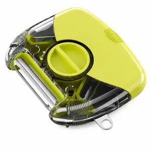 Cute 3-in-1 Vegetable Peeler for Kitchen, Multi-Functional Fruit Peelers with 3 Replaceable Blades, Compact & Safe Veggie Peeler with Storage Box for Potato Apple Carrot, Yellow